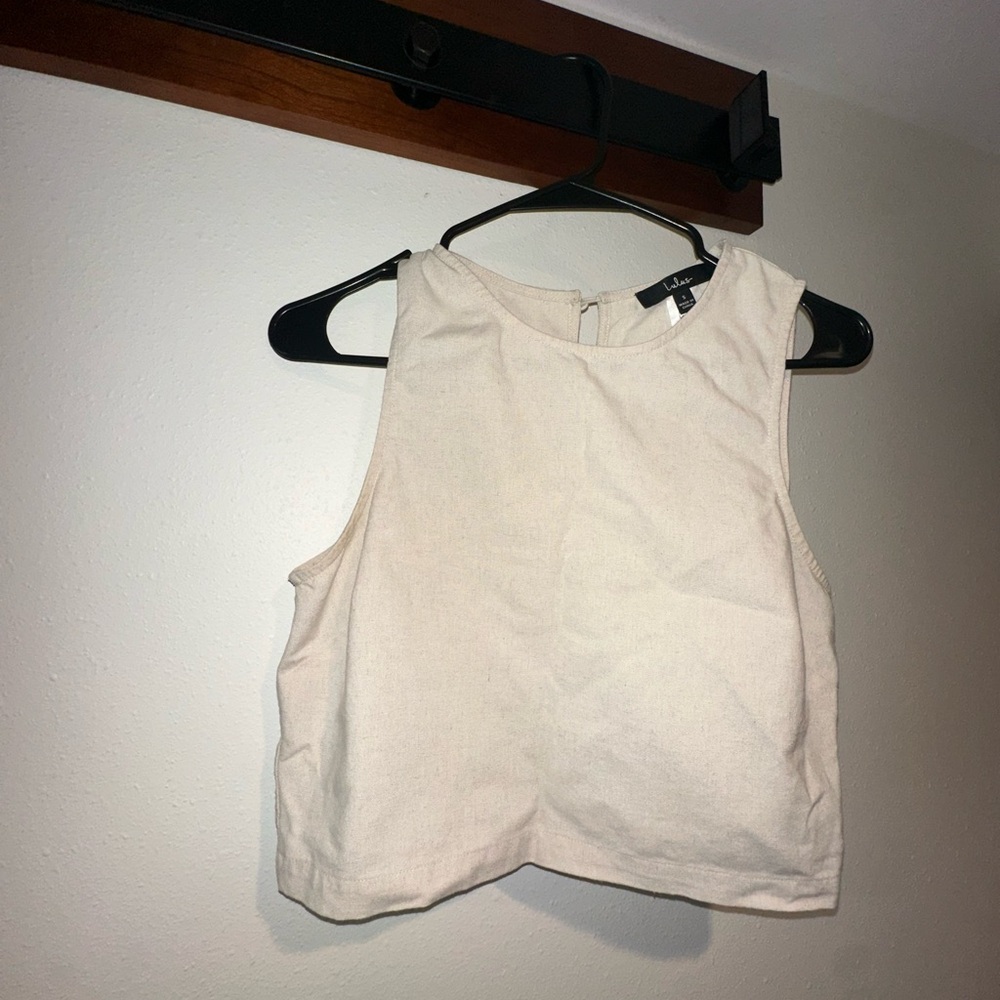 Lulu's Kids Cream Tank Top
